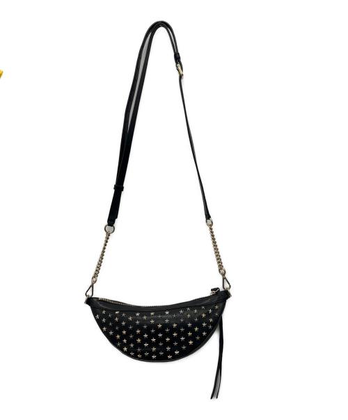 JIMMY CHOO（ジミーチュウ）JIMMY CHOO (ジミーチュウ) スタースタッズショルダーバッグ ブラックの古着・服飾アイテム