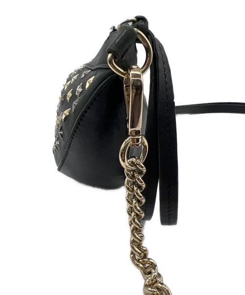 JIMMY CHOO（ジミーチュウ）JIMMY CHOO (ジミーチュウ) スタースタッズショルダーバッグ ブラックの古着・服飾アイテム