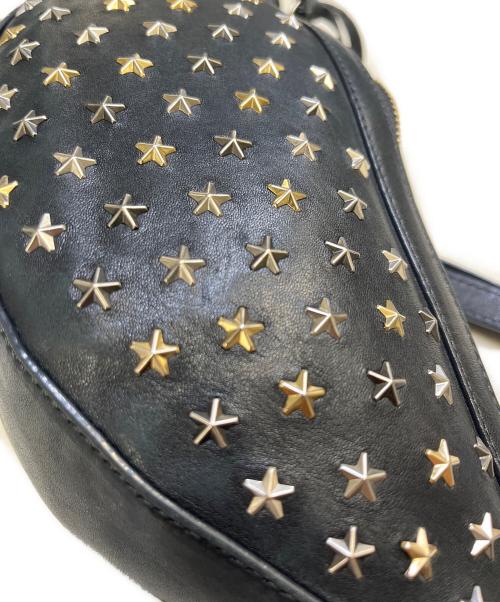 JIMMY CHOO（ジミーチュウ）JIMMY CHOO (ジミーチュウ) スタースタッズショルダーバッグ ブラックの古着・服飾アイテム