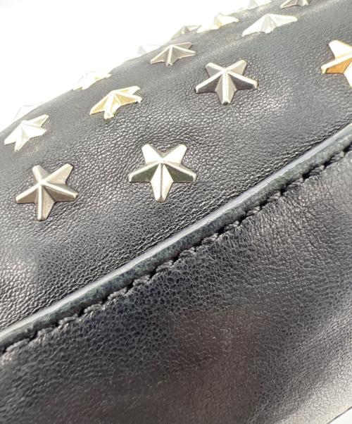 JIMMY CHOO（ジミーチュウ）JIMMY CHOO (ジミーチュウ) スタースタッズショルダーバッグ ブラックの古着・服飾アイテム