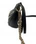 中古・古着 JIMMY CHOO (ジミーチュウ) スタースタッズショルダーバッグ ブラック：25000円
