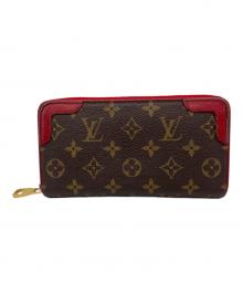LOUIS VUITTON（ルイ ヴィトン）の古着「ラウンドファスナー財布 ジッピー ウォレット モノグラム・レティーロ」｜ブラウン