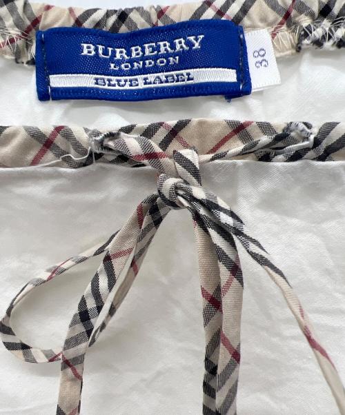 BURBERRY BLUE LABEL（バーバリー ブルー レーベル）BURBERRY BLUE LABEL (バーバリー ブルー レーベル) ノースリーブブラウス ホワイト サイズ:38の古着・服飾アイテム