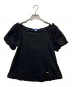 BLUE LABEL CRESTBRIDGEブルーレーベルクレストブリッジ）の古着「半袖カットソー」｜ブラック
