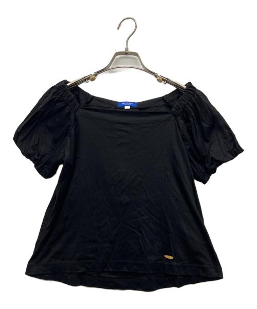 BLUE LABEL CRESTBRIDGE（ブルーレーベルクレストブリッジ）BLUE LABEL CRESTBRIDGE (ブルーレーベルクレストブリッジ) 半袖カットソー ブラック サイズ:36の古着・服飾アイテム