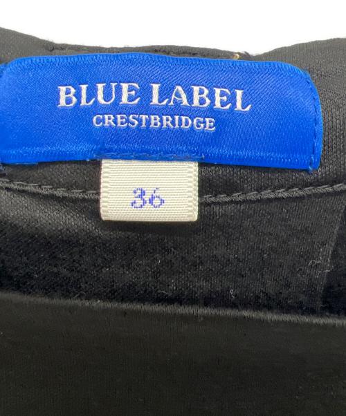 BLUE LABEL CRESTBRIDGE（ブルーレーベルクレストブリッジ）BLUE LABEL CRESTBRIDGE (ブルーレーベルクレストブリッジ) 半袖カットソー ブラック サイズ:36の古着・服飾アイテム