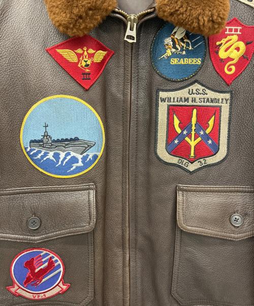AVIREX（アヴィレックス）AVIREX (アヴィレックス) G-1フライトジャケット ブラウン サイズ:40の古着・服飾アイテム