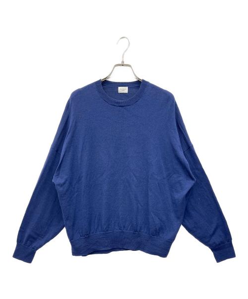 URBAN RESEARCH DOORS（アーバンリサーチドアーズ）URBAN RESEARCH DOORS (アーバンリサーチドアーズ) 薄手ニット ネイビー サイズ:Mの古着・服飾アイテム