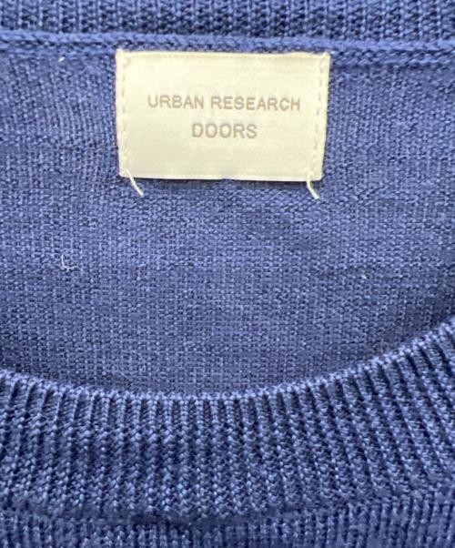 URBAN RESEARCH DOORS（アーバンリサーチドアーズ）URBAN RESEARCH DOORS (アーバンリサーチドアーズ) 薄手ニット ネイビー サイズ:Mの古着・服飾アイテム