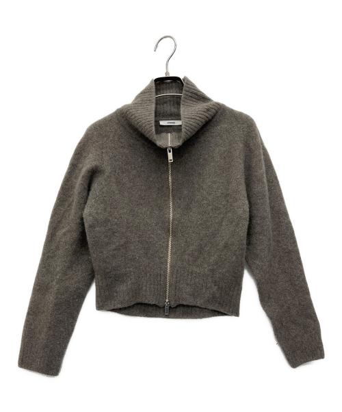 STUDIOUS（ステュディオス）STUDIOUS (ステュディオス) ジップカーディガン グレー サイズ:Freeの古着・服飾アイテム