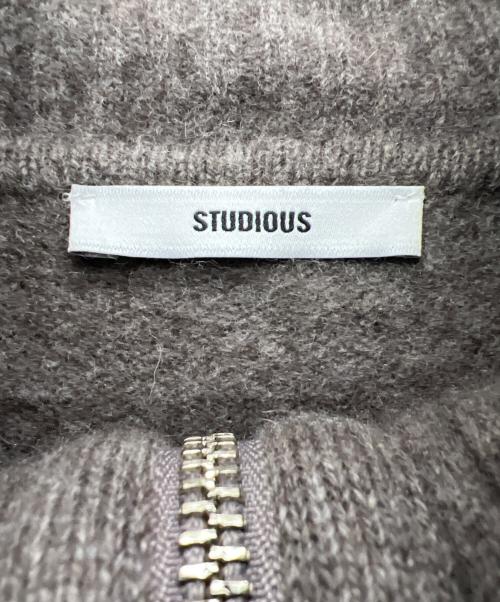 STUDIOUS（ステュディオス）STUDIOUS (ステュディオス) ジップカーディガン グレー サイズ:Freeの古着・服飾アイテム