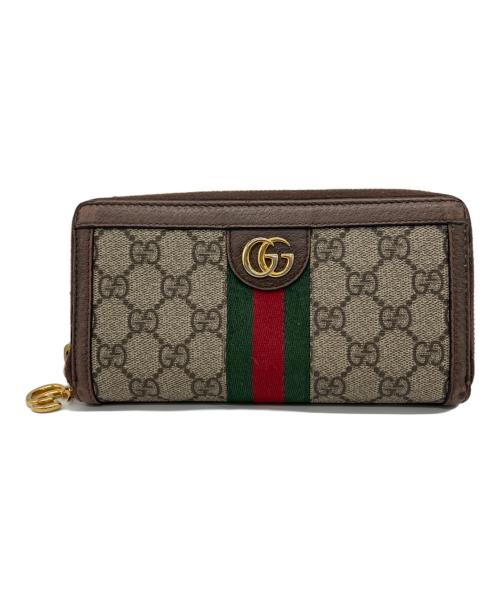 GUCCI（グッチ）GUCCI (グッチ) GG ジップアラウンドウォレットの古着・服飾アイテム