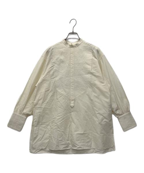 KIARIS VINTAGE（キアリズ ヴィンテージ）KIARIS VINTAGE (キアリズ ヴィンテージ) キルトステッチブラウス アイボリー サイズ:不明の古着・服飾アイテム