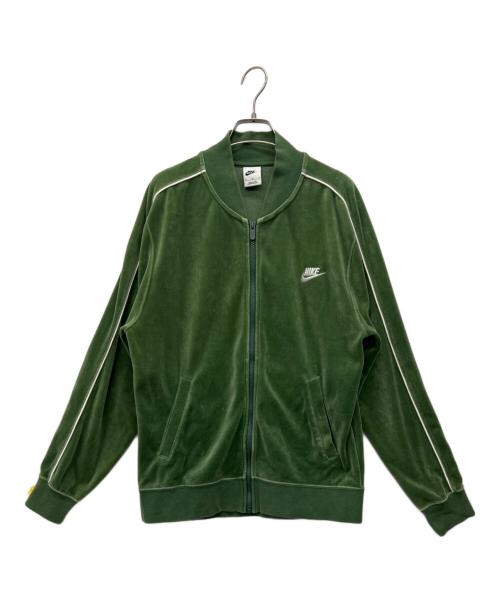 NIKE（ナイキ）NIKE (ナイキ) ベロアトラックジャケット グリーン サイズ:Mの古着・服飾アイテム