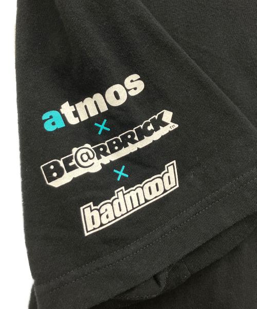 ATMOS（アトモス）ATMOS (アトモス) badmood (バッドムード) BE@RBRICK (ベアブリック) 半袖カットソー ブラック サイズ:Lの古着・服飾アイテム