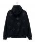 unknown (アンノーン) クロス ラインストーンジップパーカー ブラック×ピンク サイズ:XL：10000円