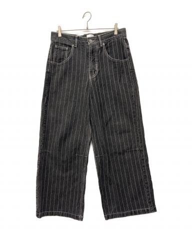 中古・古着通販】BLESSU (ブレスユー) ストライプバギーデニムパンツ