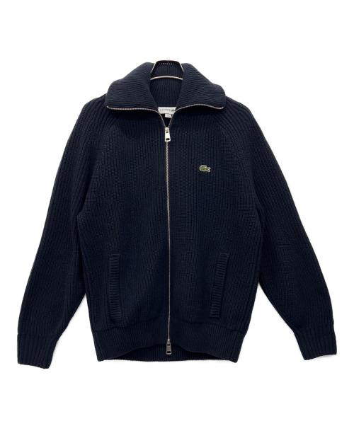 LACOSTE（ラコステ）LACOSTE (ラコステ) ローゲージハイネックジップセーター ネイビー サイズ:Mの古着・服飾アイテム