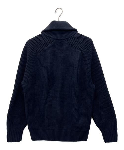 LACOSTE（ラコステ）LACOSTE (ラコステ) ローゲージハイネックジップセーター ネイビー サイズ:Mの古着・服飾アイテム