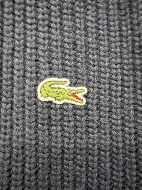 LACOSTE（ラコステ）LACOSTE (ラコステ) ローゲージハイネックジップセーター ネイビー サイズ:Mの古着・服飾アイテム