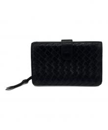 BOTTEGA VENETA（ボッテガベネタ）の古着「2つ折り財布」｜ブラック