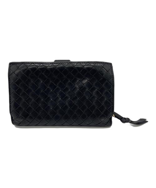 BOTTEGA VENETA（ボッテガベネタ）BOTTEGA VENETA (ボッテガベネタ) 2つ折り財布 ブラックの古着・服飾アイテム