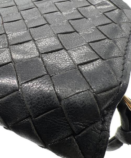 BOTTEGA VENETA（ボッテガベネタ）BOTTEGA VENETA (ボッテガベネタ) 2つ折り財布 ブラックの古着・服飾アイテム