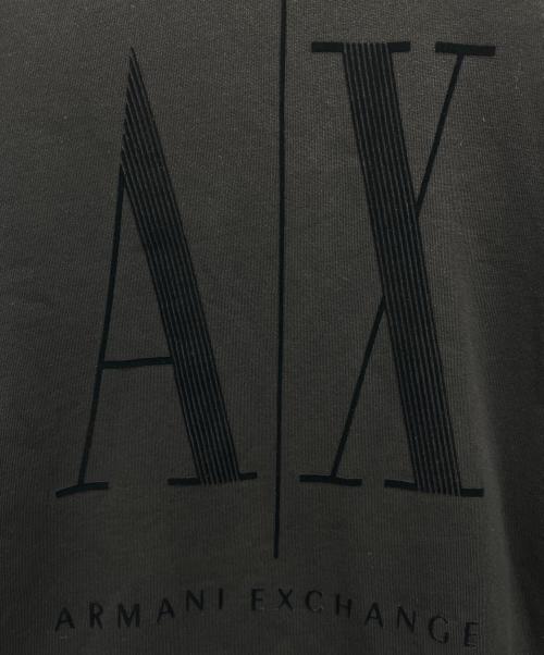 ARMANI EXCHANGE（アルマーニ エクスチェンジ）ARMANI EXCHANGE (アルマーニ エクスチェンジ) ロゴスウェット ブラック サイズ:XSの古着・服飾アイテム