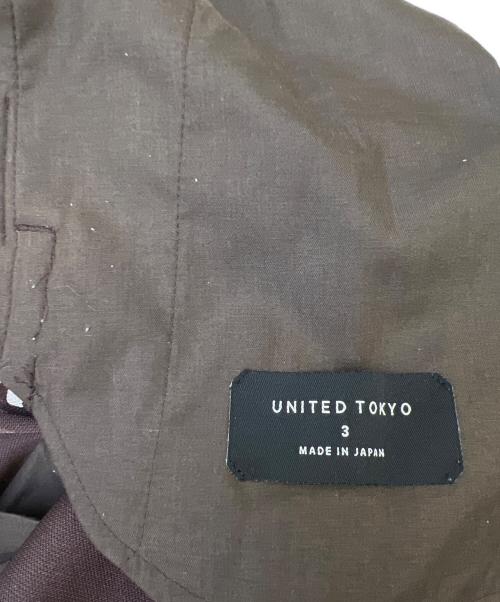 UNITED TOKYO（ユナイテッドトーキョー）UNITED TOKYO (ユナイテッドトーキョー) パンツ ブラウン サイズ:3の古着・服飾アイテム