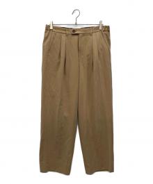 UNITED TOKYO（ユナイテッドトーキョー）の古着「タックパンツ」｜ベージュ