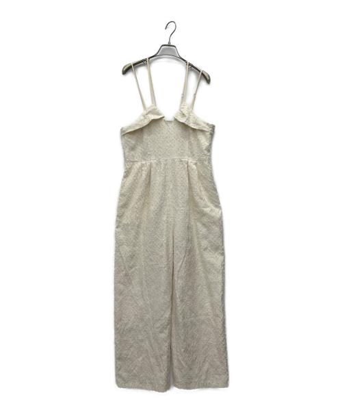 RAY BEAMS（レイ ビームス）RAY BEAMS (レイ ビームス) フリンジ ジャカード サロペット ホワイト サイズ:1の古着・服飾アイテム