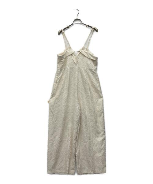 RAY BEAMS（レイ ビームス）RAY BEAMS (レイ ビームス) フリンジ ジャカード サロペット ホワイト サイズ:1の古着・服飾アイテム