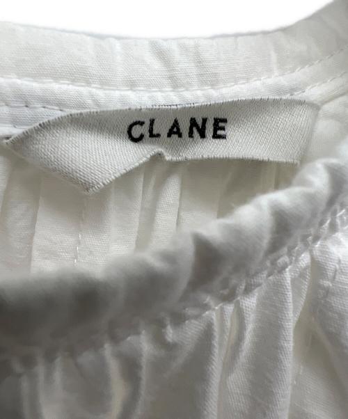 CLANE（クラネ）CLANE (クラネ) ボリュームパフスモックワンピース ホワイト サイズ:１の古着・服飾アイテム