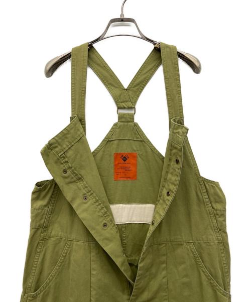 URCH RNA（アールエヌエー）URCH RNA (アールエヌエー) ジャンパースカート オリーブ サイズ:Mの古着・服飾アイテム