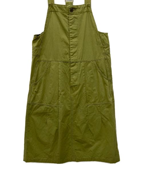 URCH RNA（アールエヌエー）URCH RNA (アールエヌエー) ジャンパースカート オリーブ サイズ:Mの古着・服飾アイテム