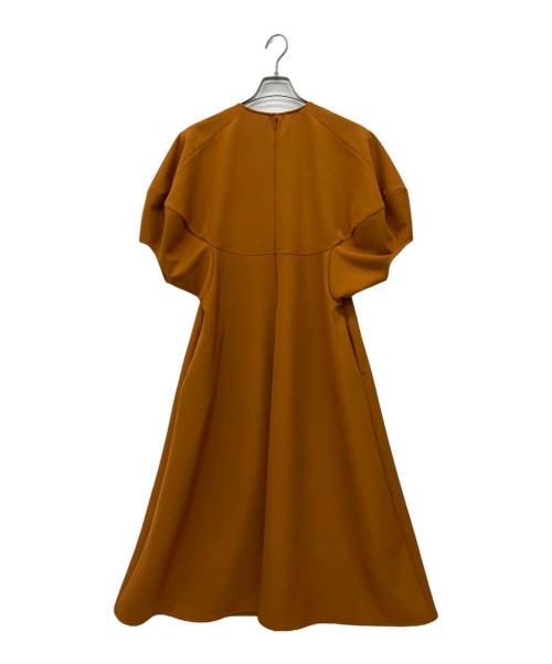 CLANE（クラネ）CLANE (クラネ) ランタンスリーブフレアワンピース ブラウン サイズ:１の古着・服飾アイテム
