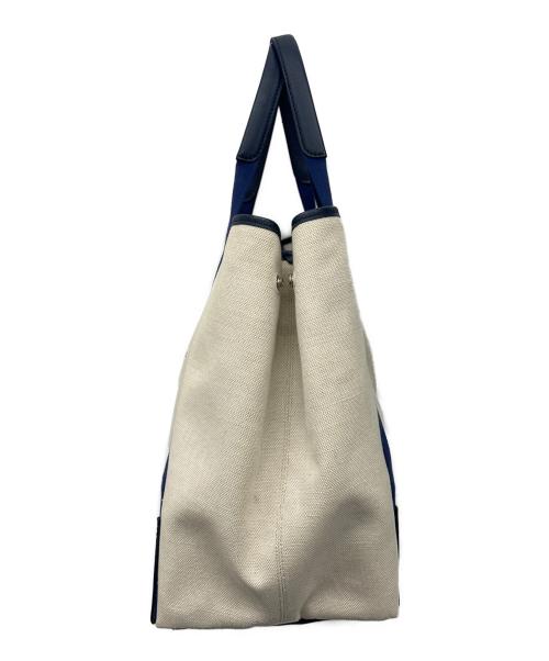 BALENCIAGA（バレンシアガ）BALENCIAGA (バレンシアガ) トートバッグ アイボリー×ネイビーの古着・服飾アイテム
