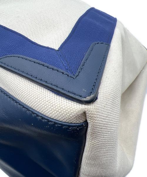 BALENCIAGA（バレンシアガ）BALENCIAGA (バレンシアガ) トートバッグ アイボリー×ネイビーの古着・服飾アイテム