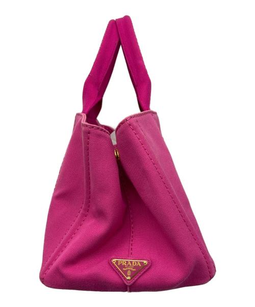 PRADA（プラダ）PRADA (プラダ) カナパキャンバストートバッグ ショッキングピンクの古着・服飾アイテム