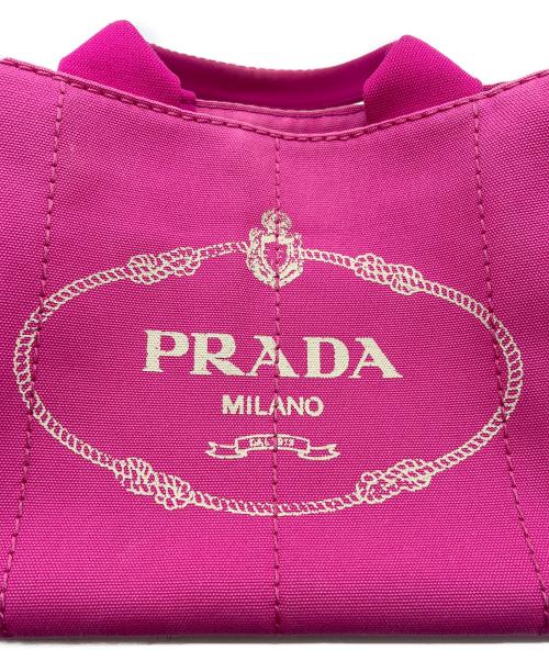 PRADA（プラダ）PRADA (プラダ) カナパキャンバストートバッグ ショッキングピンクの古着・服飾アイテム