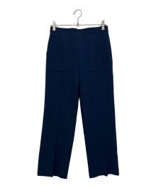 TORY BURCH（トリーバーチ）の古着「タックパンツ」｜ネイビー
