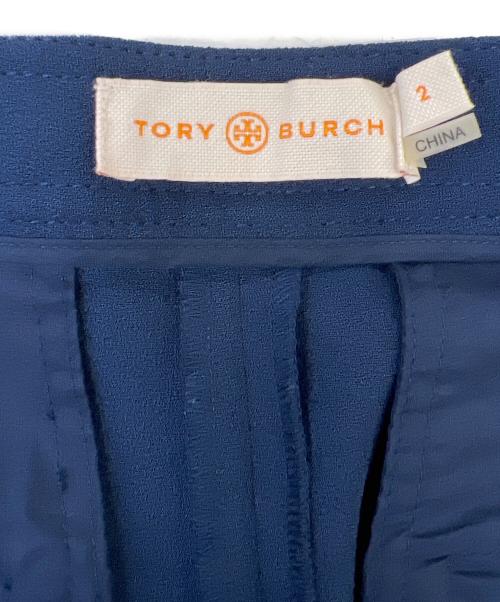 TORY BURCH（トリーバーチ）TORY BURCH (トリーバーチ) タックパンツ ネイビー サイズ:2の古着・服飾アイテム