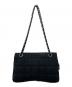 CHANEL (シャネル) チョコバーナイロンチェーンショルダーバッグ ブラック：110000円