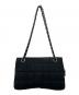 CHANEL (シャネル) チョコバーナイロンチェーンショルダーバッグ ブラック：110000円