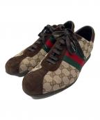 GUCCIグッチ）の古着「ローカットスニーカー」｜ブラウン