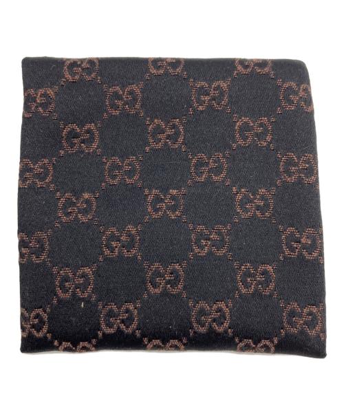 GUCCI（グッチ）GUCCI (グッチ) レザー編み込みブレスレット ブラックの古着・服飾アイテム