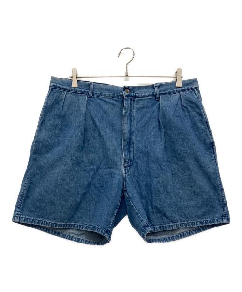 POLO RALPH LAUREN（ポロ・ラルフローレン）POLO RALPH LAUREN (ポロ・ラルフローレン) ツータックデニムハーフパンツ ブルー サイズ:38の古着・服飾アイテム