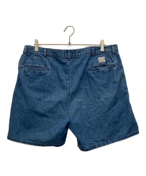POLO RALPH LAUREN（ポロ・ラルフローレン）POLO RALPH LAUREN (ポロ・ラルフローレン) ツータックデニムハーフパンツ ブルー サイズ:38の古着・服飾アイテム