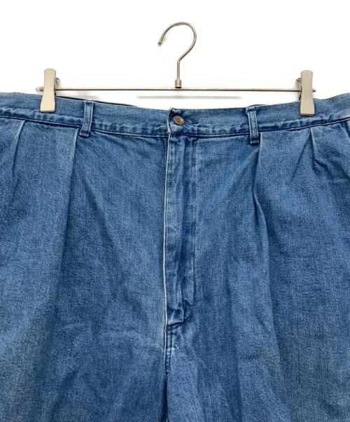 POLO RALPH LAUREN（ポロ・ラルフローレン）POLO RALPH LAUREN (ポロ・ラルフローレン) ツータックデニムハーフパンツ ブルー サイズ:38の古着・服飾アイテム