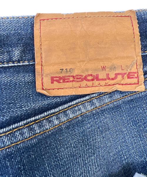 RESOLUTE（リゾルト）RESOLUTE (リゾルト) デニムパンツ ブルー サイズ:W34 L32の古着・服飾アイテム